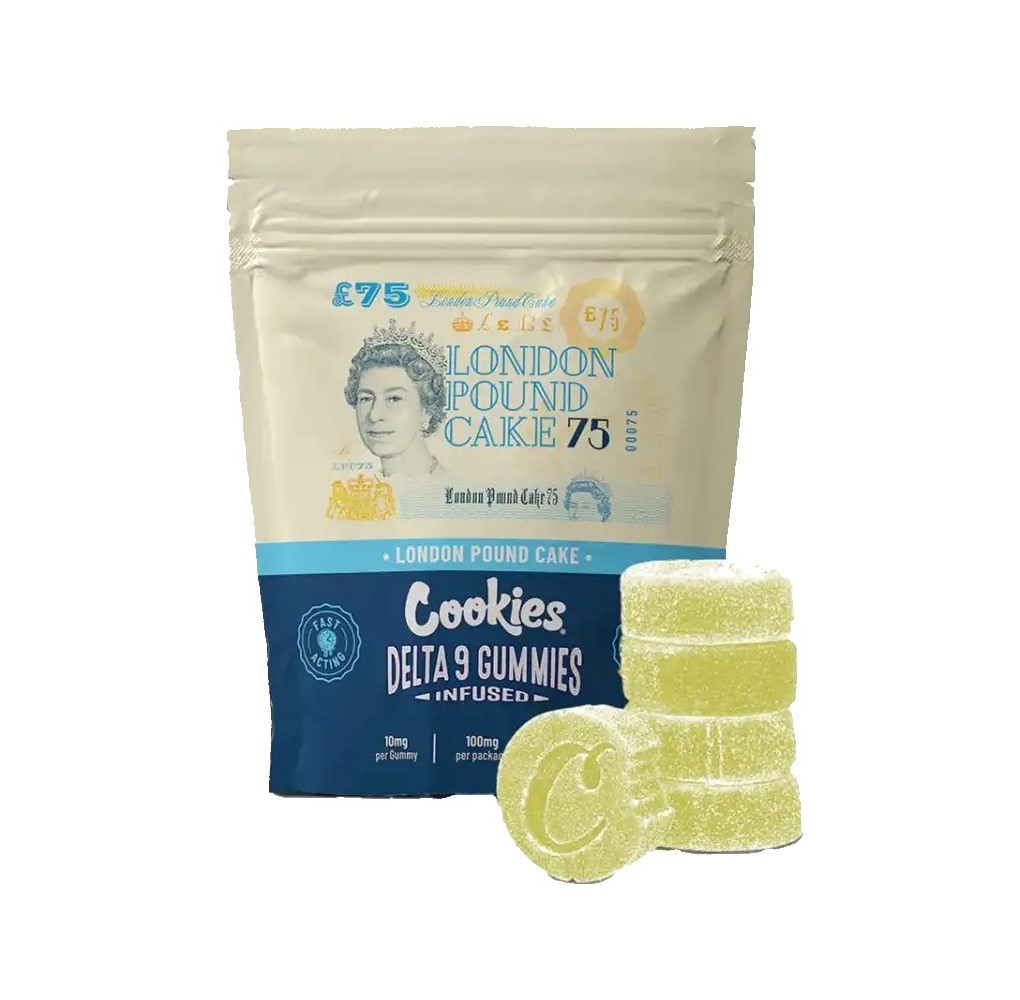 Cookies Delta 9 Gummies London Pound Cake – 10τεμ