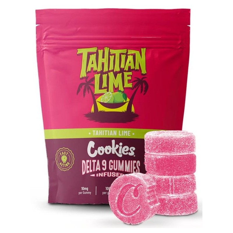 Cookies Delta 9 Gummies Tahitian Lime – 10τεμ